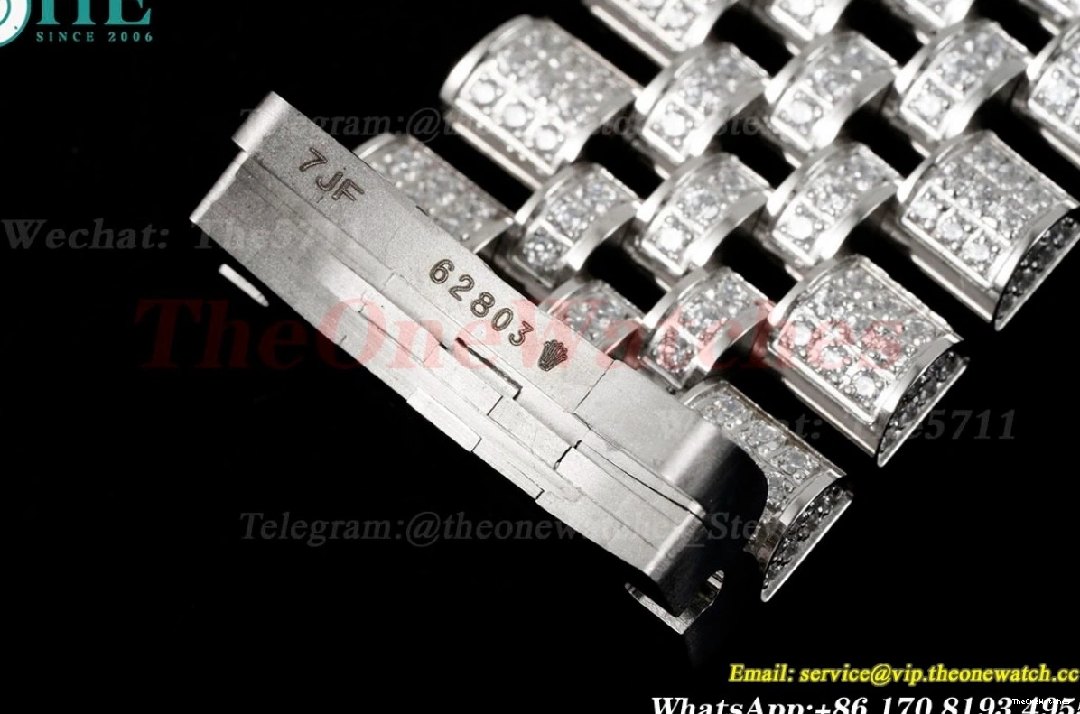 Datejust Full Dia A2824 Arabic 41mm SS Diamonds SS GMF 904L 0227